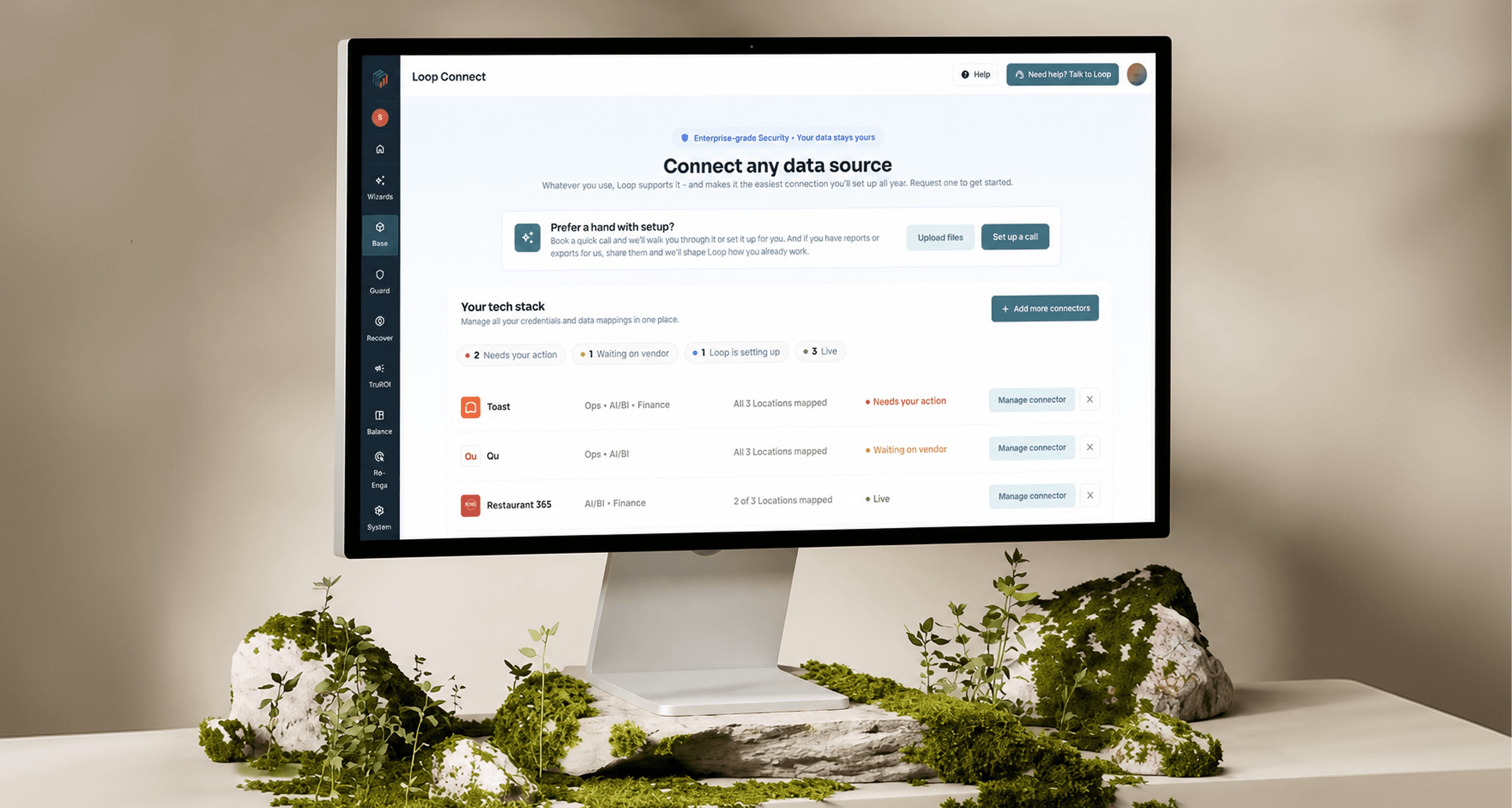Loop Connect: Connect any data source, displayed on a desktop monitor